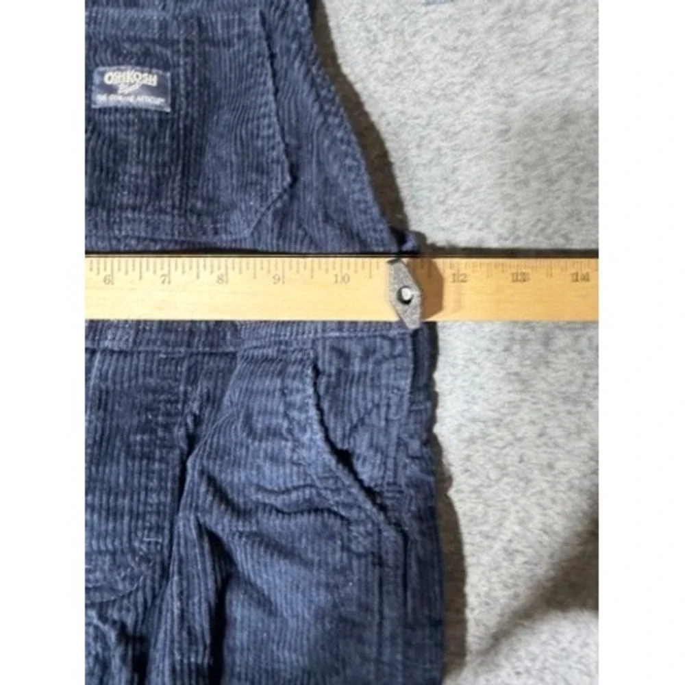 OshKosh Bgosh Kids Navy Blue Corduroy Overalls Size 4T Carpenter Pants 4T/4A